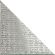 Треугольная зеркальная серебряная плитка Тетрис-3 (ТЗСТ-3)