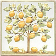 Капри Декор настенный Лимонное дерево TLA001 20х20