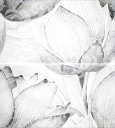 Каррарский Мрамор Панно цветы 1609-0019 45х50 (компл. из 2-х шт)