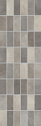 Fiori Grigio Декор мозаика темно-серая 1064-0048 20х60