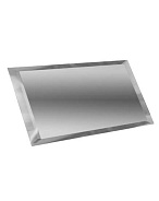 ДСТ (Зеркальная плитка) Прямоугольная Прямоугольная зеркальная серебряная плитка с фацетом 10мм (ПЗС1-01) 240x120