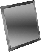 ДСТ (Зеркальная плитка) Квадратная Квадратная зеркальная графитовая плитка с фацетом 10мм (КЗГ1-01) 180x180