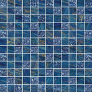 Настенная плитка Mosaico Lux Quadretti Blu