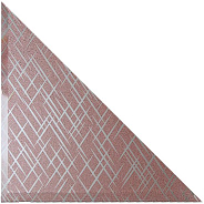 Треугольная зеркальная рыжая плитка Лабиринт-3 (ТЗСЛ-3)