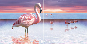 Flamingo Панно 50x100
