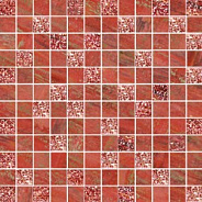 Настенная плитка Mosaico Lux Quadretti Rosso
