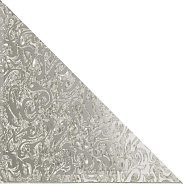 ДСТ (Зеркальная плитка) Декорация Треугольная зеркальная серебряная плитка Алладин-1 (ТЗСАл-1) 180x180