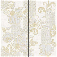 Azori ( Азори) Illusion Панно Beige Pattern комплект из 2 плиток 630x630